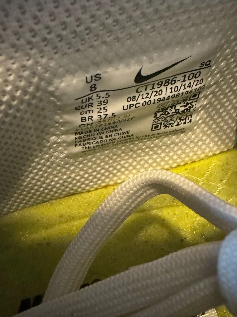 Nike clean white